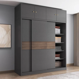 Armario a Medida de Lujo, Moderno y Minimalista, con Puertas de Madera Sólida y Almacenamiento Inteligente, Construcción en Tablero de Partículas para Dormitorio - Product Image 2