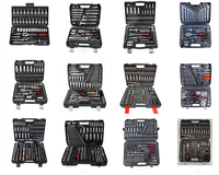 Lot de 216 outils mécaniques en acier inoxydable, boîte à outils, kit de clés mixtes 1/2" 1/4" 3/8", jeu de douilles, réparation automobile OEM ODM