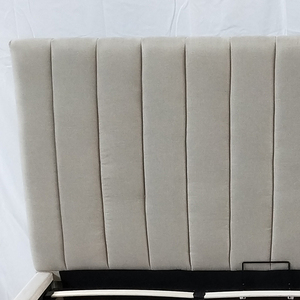 WholeSale Upholstered <b>Bed</b> Manufacturers Headboard Soft Grey Velvet Contemporary <b>Bed</b> <b>Frame</b> - Product Image 6