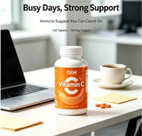 Complément Alimentaire Vitamine C Extra Fort 1000 mg pour Adultes et Adolescents, Soutien Immunitaire, 120 Comprimés, Cure de 120 Jours