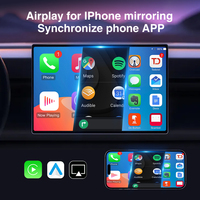 Grandnavi 4 en 1, Dongle Inalámbrico CarPlay, Android Auto, Airplay, Mirrorlink, BT, Reproductor de Música, Control por Voz Siri, Google Maps