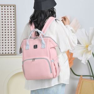 Customized Logo Mommy Backpacks Large Capacity Baby Supplies <b>Storage</b> Bag for Outdoor Hospital - Product Image 6