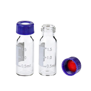 Amber Borosilicate Glass Laboratory Vials 20ml <b>Crimp</b> Top Caps Sample <b>Set</b> - Product Image 6