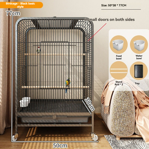 Nouveauté 2026, cage à oiseaux sauvages moderne et classique, vue panoramique, cage à perroquets en fer, plateau en plastique, emballage en palette, utilisation en extérieur - Product Image 5