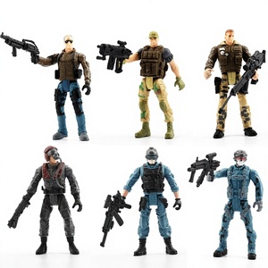 Figura de Soldado Estadounidense en Miniatura, Modelo Militar de Plástico con Articulaciones Móviles, Muñeco de 10 cm, Adornos de Policía y <span class=keywords><strong>Mercenarios</strong></span> - Product Image 3
