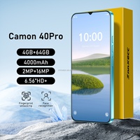 Sertifikalı ZNNXECC Camon 40Pro 4+64GB Çift SIM LTE Fransızca Global Sürüm Sekiz Çekirdekli 6.6" LCD Android 13 Telefon