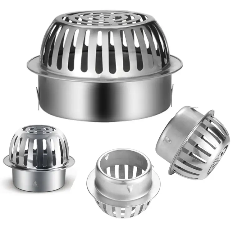 Newest Stainless steel outdoor round shaped roof drain cover for drain system