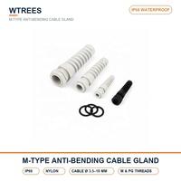 Passe-câble en spirale en nylon étanche IP68 fiable, anti-pliage, pour la protection des câbles industriels, utilisable pour les diamètres 3, 5, 18 mm