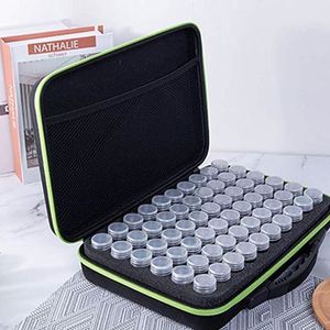 Étui de rangement pour peinture au diamant à 60 compartiments, marque privée, sac de rangement pour peinture au diamant avec compartiment en maille et 60 flacons en plastique - Product Image 5