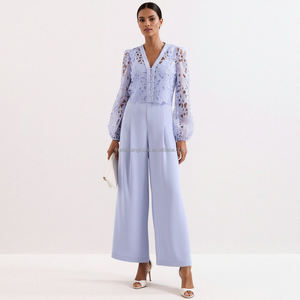 Conjunto <span class=keywords><strong>de</strong></span> Dos Piezas Personalizado con Chaqueta <span class=keywords><strong>de</strong></span> Encaje y Mono <span class=keywords><strong>para</strong></span> Mujer, <span class=keywords><strong>Traje</strong></span> Formal <span class=keywords><strong>para</strong></span> Galas - Product Image 1