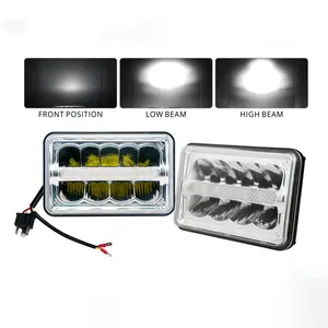 אמארק R112 יעילות גבוהה יותר על ידי פנס LED מלבן דו-צדדי פולט אור גבוה/נמוך 4*6 אינץ'