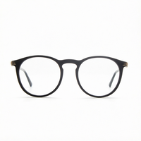 Montures de lunettes vintage en acétate, montures de lunettes optiques rondes, mode rétro pour hommes et femmes