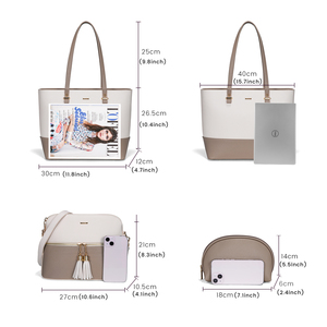 LOVEVOOK 2022 <span class=keywords><strong>Set</strong></span> di 3 Borse da Donna di Lusso, Borse a Mano di Alta Qualità, Borse a Tracolla e Borsette da Donna - Product Image 2