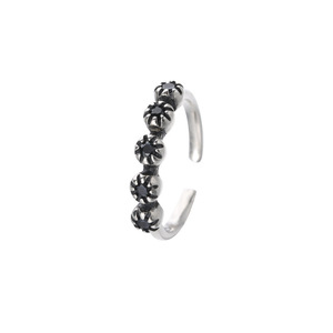 Thai <b>Silver</b> <b>Ring</b> For Women Flower Geometric Design Fashion Jewelry Gift Trendy Retro Style - Product Image 4