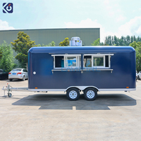 16ft Concession Foodtrailer Volledig Uitgerust Mobiel Restaurant IJsjes Burger Koffie Friet Catering Bedrijf Foodtruck