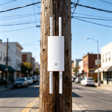 Huaweis WiFi6 Wireless Outdoor AP AirEngine 8760R-X1E Dual Band Independent 3rd RF External Antenna Bluetooth PSE 02353GSH