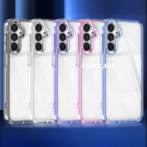Lichicase Защита объектива камеры анти-капля корпус мобильного телефона для Samsung A15 A16 A24 A25 прозрачные чехлы - Product Image 1