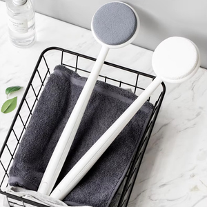 Cepillo <span class=keywords><strong>de</strong></span> baño <span class=keywords><strong>de</strong></span> arena fina seleccionado por la fábrica y herramienta <span class=keywords><strong>de</strong></span> fregado corporal <span class=keywords><strong>de</strong></span> toalla exfoliante <span class=keywords><strong>de</strong></span> espalda en bolsa - Product Image 2