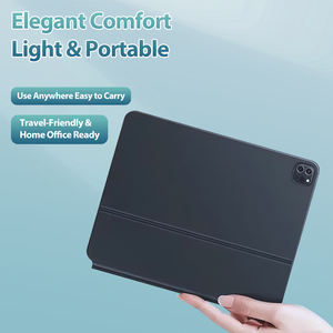 Pour iPad Smart Magic Keyboard Case Wireless BT Tablet Case Cover Folio Avec LED Backlit Touchpad <span class=keywords><strong>Clavier</strong></span> <span class=keywords><strong>Arabe</strong></span> - Product Image 4