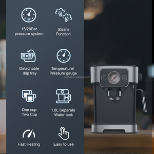 Cafetera Espresso Portátil Clásica Italiana de 15/20 Bares, Cafetera Eléctrica Personalizada para Autocaravanas, Hoteles y Uso Doméstico - Product Image 4
