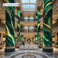 CANBEST FL Indoor Flexibler LED-Bildschirm P0.9 P1.2 P1.5 P1.8 P2.5 Gebogener Digitaler Werbebildschirm für Hotel-Lobby und Rezeption