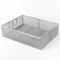 Panier de stérilisation en treillis métallique en acier inoxydable durable pour instruments chirurgicaux, utilisation en autoclave