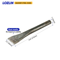 LOZLIN DIY OEM Burin à tête plate pour maçonnerie - Outil à main pour rainurer le granit et le béton, briser la pierre, outils spéciaux pour maçon