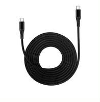 Câble en nylon tressé 60W Type-C Câble de charge rapide 3A USBC avec connecteur en aluminium USB Type C à Type C pour téléphone portable 15 Pro