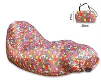 Canapé gonflable en PVC portable pour le camping, pour couple, chaise avec pompe, matelas convertible