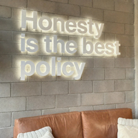 Envoi Direct Enseigne Lumineuse 3D LED Personnalisée pour Lettres Métalliques, Logo Publicitaire d'Entreprise, Enseigne Électronique à Lettres LED pour Magasin Intérieur Extérieur
