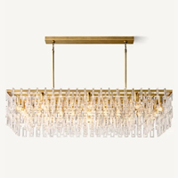 Lustre en cristal à haut plafond pour escalier Éclairage rond Grande suspension Lustre en cristal de luxe moderne