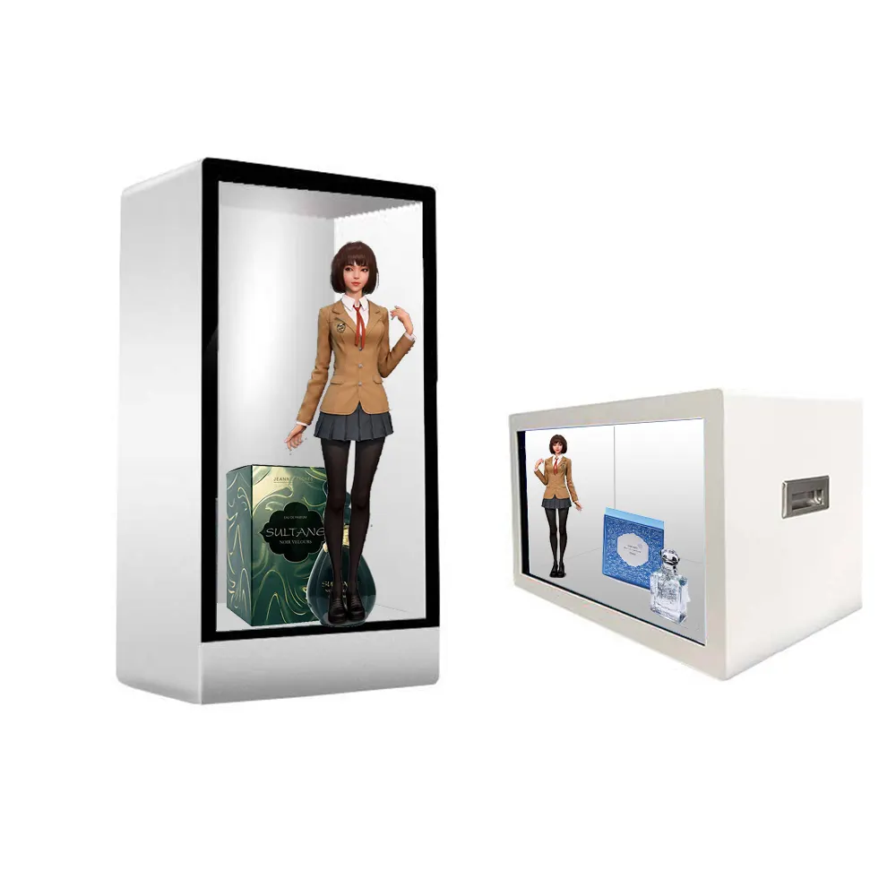 Kỹ thuật số biển và hiển thị 16 inch màn hình cảm ứng kiosk LCD trong suốt hiển thị trường hợp box với Android hoặc PC hệ thống