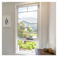 Fenêtres en aluminium American Standard, classement énergétique maison passive, acier super résistant, aluminium, verre clair, fenêtre à auvent