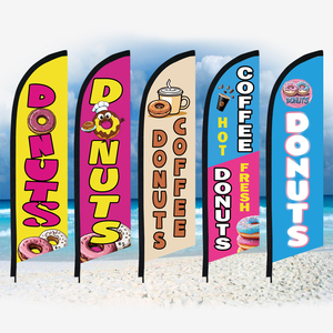 Banderas de Poliéster con Impresión Digital Personalizada Estilo Corporativo, Banderas Publicitarias para Negocios, Pancarta de Playa Tipo Swooper, Bandera sin Asta, Bandera Tipo Pluma - Product Image 3