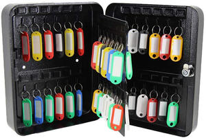 <span class=keywords><strong>Caja</strong></span> de seguridad para llave de seguridad vintage montada en la pared <span class=keywords><strong>Caja</strong></span> de cerradura de combinación de gabinete de llave de metal de 36 <span class=keywords><strong>llaves</strong></span> - Product Image 2