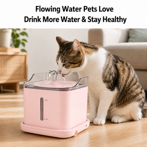 Bebedero Automático para Mascotas, Fuente de Agua Rosa para Perros y Gatos, Dispensador de Agua Circulante, Bomba Inalámbrica Silenciosa, IP65 - Product Image 4
