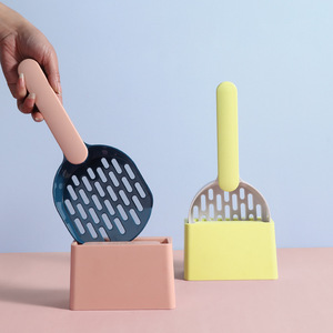 <b>Cat</b> Litter Scoop Set Color Blocked ABS Plastic Easy Clean Pet Supplies for <b>Cat</b> Litter <b>Box</b> - Product Image 4