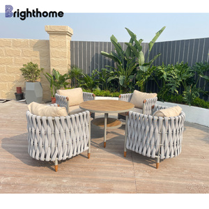 Custom Table Aluminum Patio Garden Terrace <b>Rattan</b> Waterproof Outdoor Furniture Set - Product Image 2