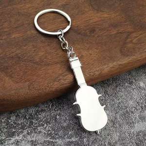 Ensemble de porte-clés en métal Collection de porte-clés d'instruments de musique violon et piano - Product Image 5