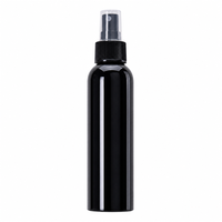 Flacon pulvérisateur à fine brume en PET noir de 120 ml, portable, pour désinfectant à l'alcool, désodorisant pour animaux de compagnie, vaporisateur pour chaussures, avec bouchon transparent, OEM