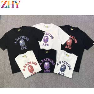 T-<span class=keywords><strong>shirt</strong></span> imprimé tendance pour homme ZHY Custom 2026 1.1 High Version avec lettrage, par un créateur de mode, vente chaude - Product Image 3