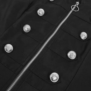 Chaqueta Gótica Steampunk Victoriana para <span class=keywords><strong>Mujer</strong></span>, Estilo Vintage, Dobladillo Irregular, Cierre de Cremallera, Chaqueta de Fiesta, Estilo Tuxedo para Halloween - Product Image 3