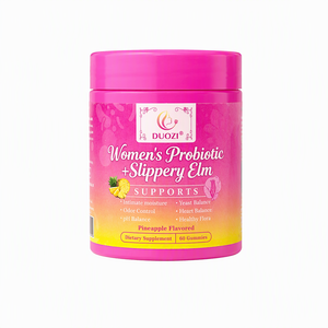 Gomitas Probióticas DUOZI para Mujer con Sabor a Piña y Olmo Resbaladizo, 60 Unidades, Suplemento Dietético - Product Image 1