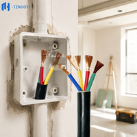 Flexibles PVC-isoliertes RVV-Kabel 2-5 Adern Verseiltes Kupfer-Elektrokabel für Haushaltsgeräte Heizung Hohe Flexibilität