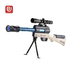 New Arrival Sniper Rifle Summer Outdoor Electric Automatic Shooting Acousto Optic Soft Bullet Air Gun Toys For Kids