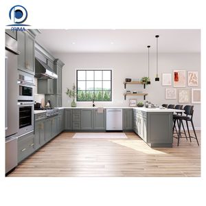 Prima <span class=keywords><strong>George</strong></span> Group <span class=keywords><strong>George</strong></span> American Shaker Cuisine Ensemble de placards en contreplaqué laqué moderne Armoires de cuisine en bois - Product Image 2