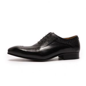 Chaussures Oxford formelles en cuir véritable italien pour hommes, à lacets, personnalisées - Product Image 6