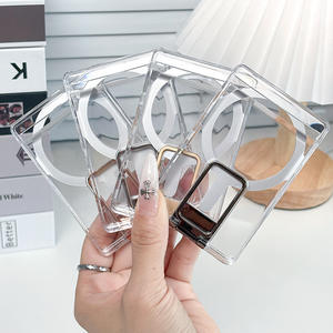 Transparente duro PC magnético teléfono celular cartera titular ranura magnética tarjeta bolsa de bolsillo <span class=keywords><strong>para</strong></span> Iphone 17 16 15 14 13 12 - Product Image 6