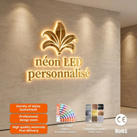 Enseigne Lumineuse LED Personnalisée en Acier Inoxydable pour Extérieur, Lettres Canal 3D Rétroéclairées, Panneau Commercial