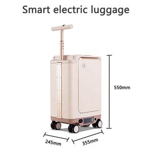 Valise Bagage Polycarbonate Cabine Bleu Petite Poussette Moi Extensible Valise à Vérifier Bluetooth - Product Image 5